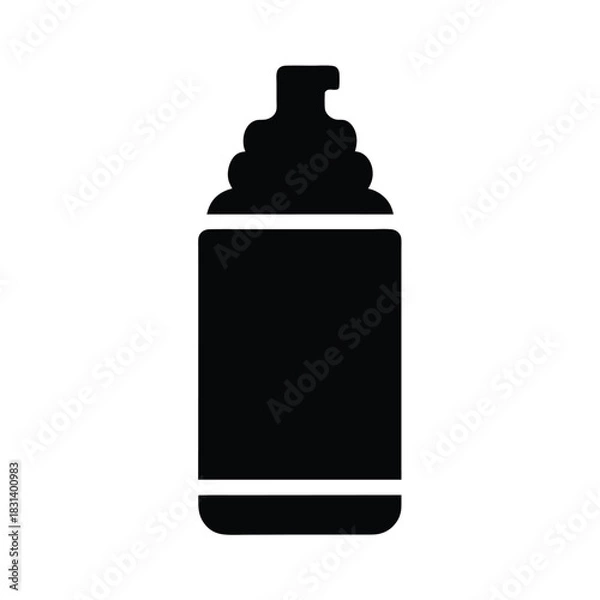 Obraz Shaving Foam Can Vector Illustration
