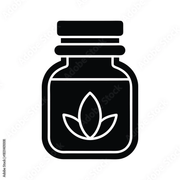 Obraz Skincare Jar Vector Illustration