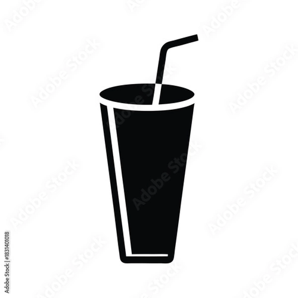 Obraz Smoothie Glass Vector Illustration