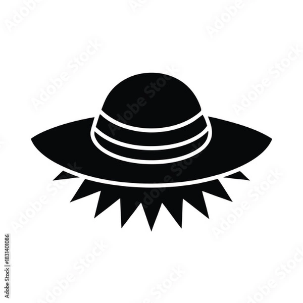 Obraz Sun Hat Vector Illustration
