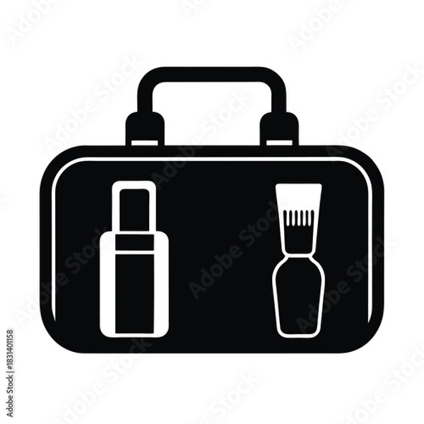 Obraz Travel Grooming Kit Vector Illustration