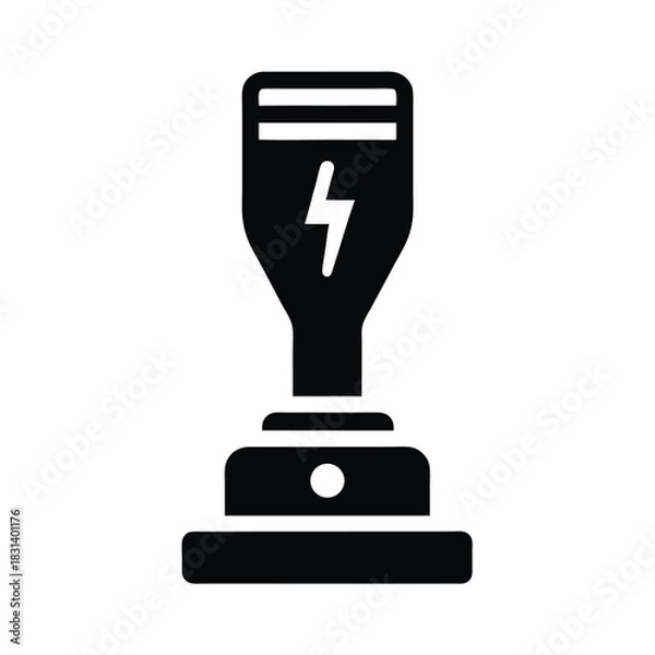 Obraz Trimmer Charger Base Vector Illustration