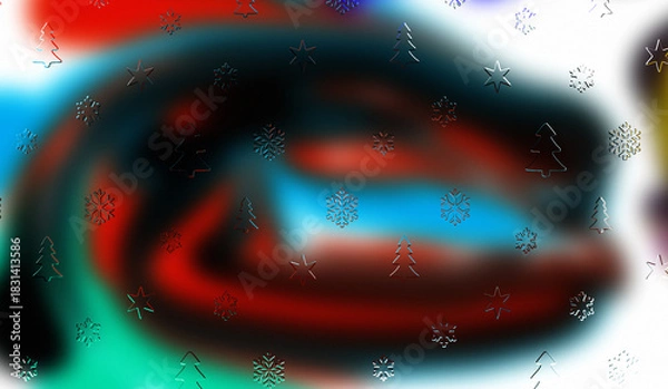 Fototapeta Abstract Fluid Background, Vibrant Multicolored Liquid Flow, Modern Graphic Design