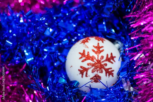 Fototapeta Energizing and radiant festive decorations featuring vivid colors and shimmering accents