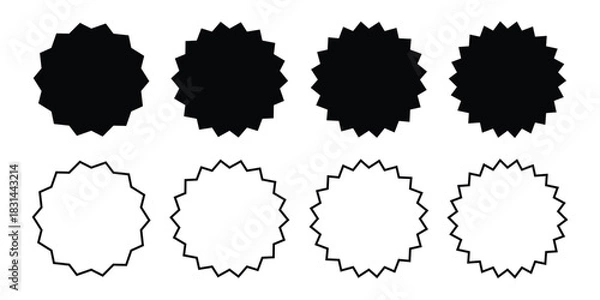 Obraz Starburst speech bubble collection.