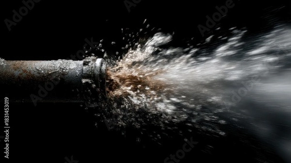 Obraz Champagne bottle pop