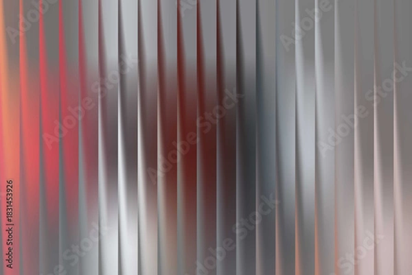 Fototapeta Abstract Metallic Background with Vertical Lines and Gradient Colors for Modern Design