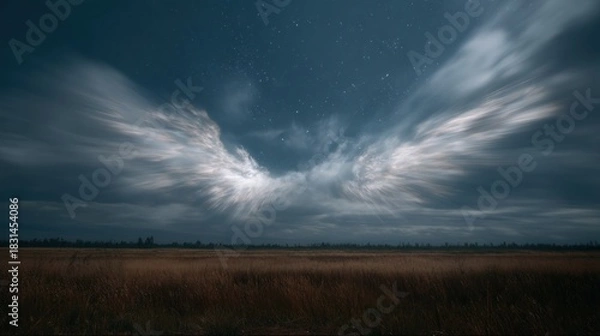 Obraz Angel wings cloudscape