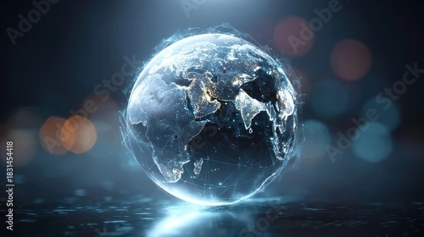 Obraz Digital earth globe