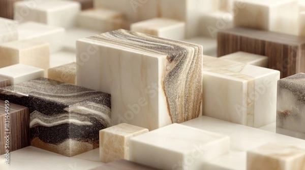 Obraz Geometric blocks