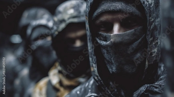 Obraz Masked figures