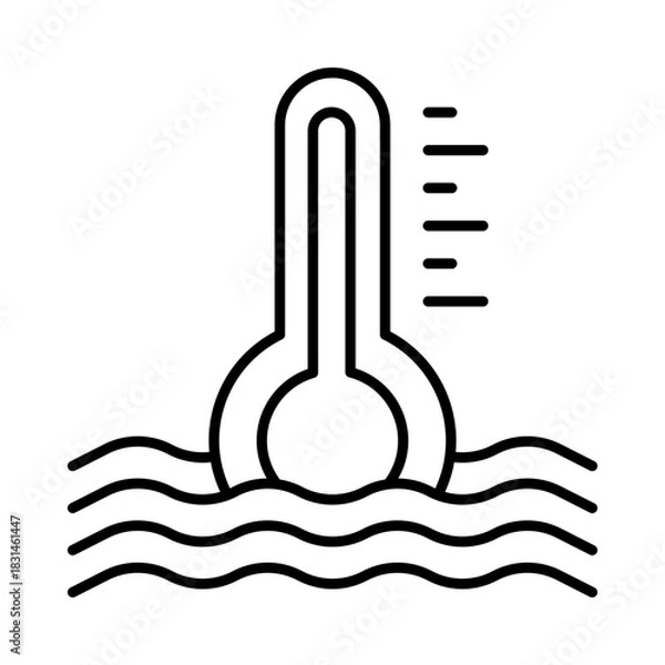 Fototapeta thermometer icon