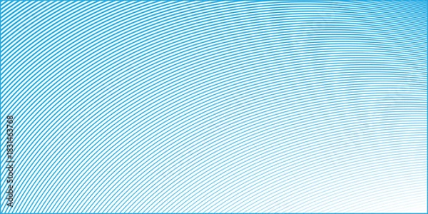 Obraz simple creative blue wave lines pattern on white background with space for your text. blue creative background eps10