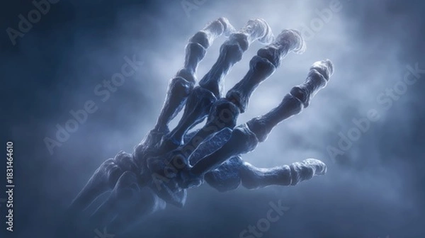 Fototapeta Skeleton hand anatomy