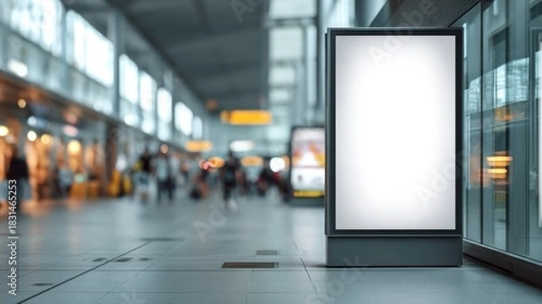 Fototapeta Blank advertisement display