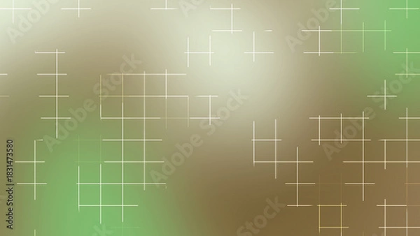 Fototapeta Green Brown Gradient Grid Line Abstract Background