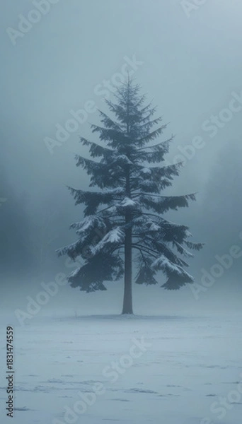 Fototapeta tree in the snow