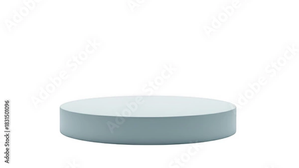 Obraz White cylindrical object isolated on transparent background