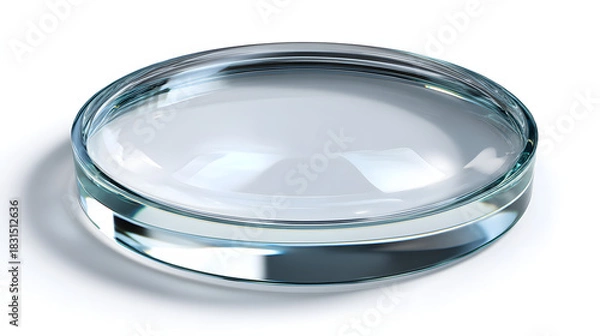 Obraz Petri Dish on White Background