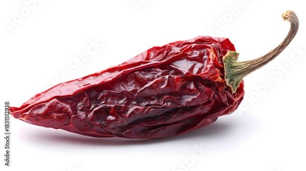 Obraz Dried Red Chili Pepper on White