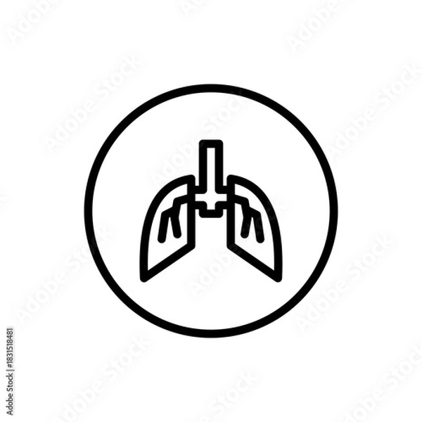 Obraz Lunges line icon