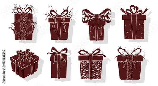 Obraz Festive Christmas Elements Collection.