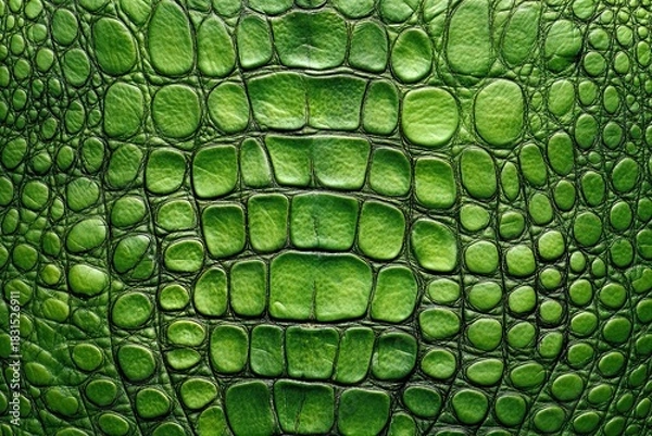 Obraz A vibrant green texture of lizard skin, with intricate patterns and textures 