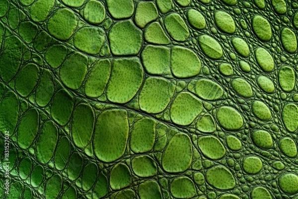 Obraz A vibrant green texture of lizard skin, with intricate patterns and textures 