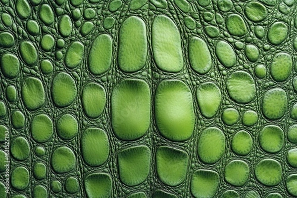 Obraz A vibrant green texture of lizard skin, with intricate patterns and textures 