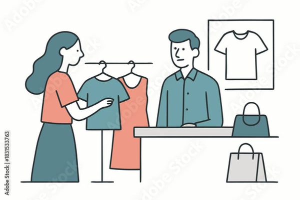 Fototapeta Smart Device for Digital Communication & Mobile Phone with Touchscreen Interface