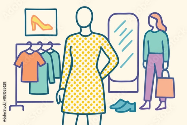 Fototapeta Smart Device for Digital Communication & Mobile Phone with Touchscreen Interface