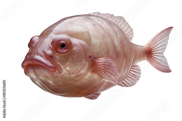 Obraz Blobfish Isolated White Background, Transparent PNG