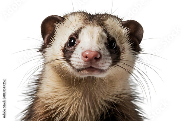 Obraz Ferret Isolated White Background,Transparent PNG