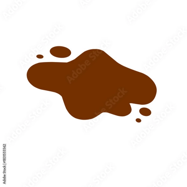 Obraz Chocolate splash vector 