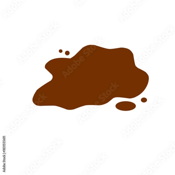Fototapeta Chocolate splash vector 