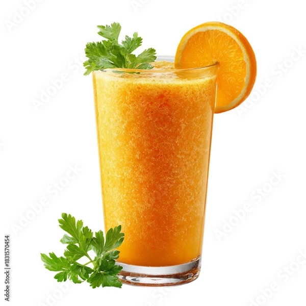 Obraz  Orange smoothie for health isolated on with white background(1)
