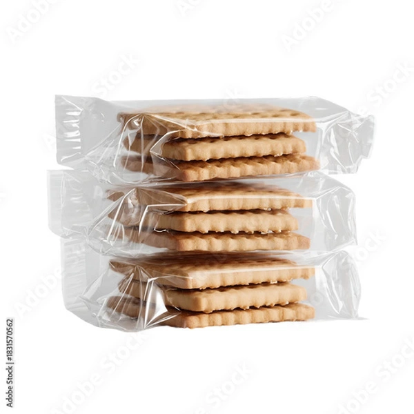 Obraz Packaged Biscuits, transparent isolated on with white background(1)