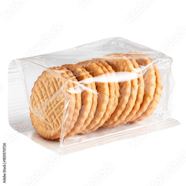 Obraz Packaged Biscuits, transparent isolated on with white background(2)