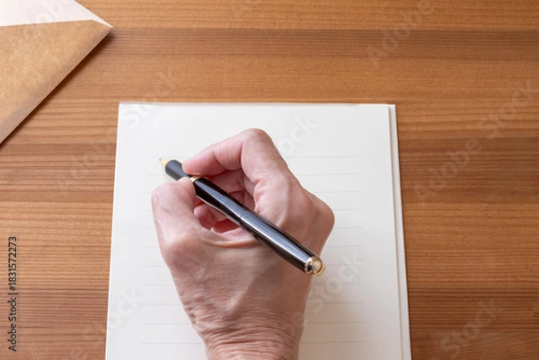 Obraz 手紙を書く手