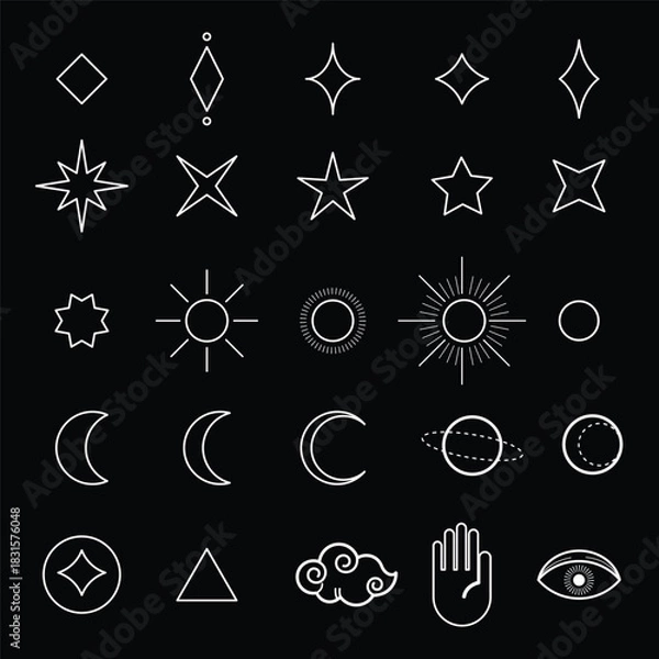Fototapeta astrology element