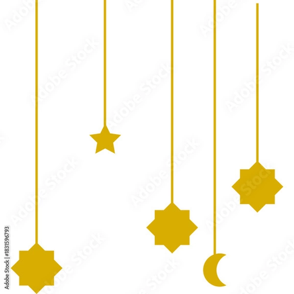 Fototapeta Islamic Hanging Illustration