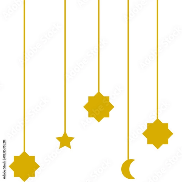 Fototapeta Islamic Hanging Illustration
