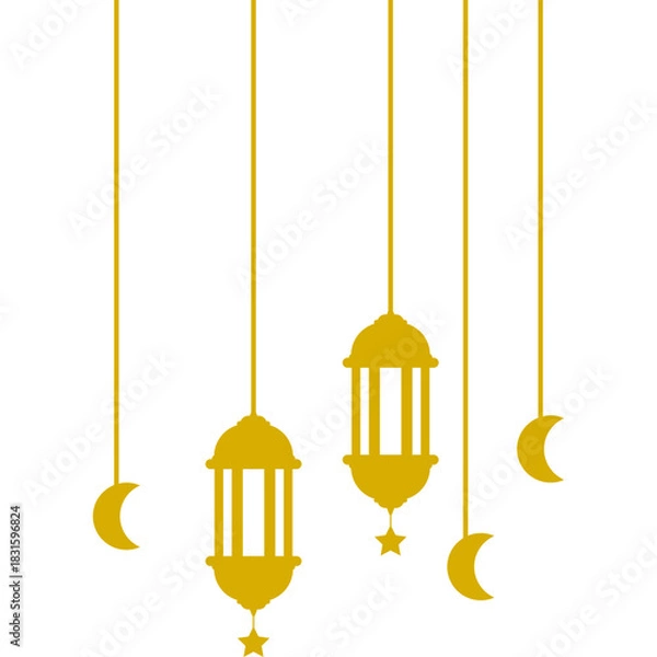 Fototapeta Islamic Hanging Illustration
