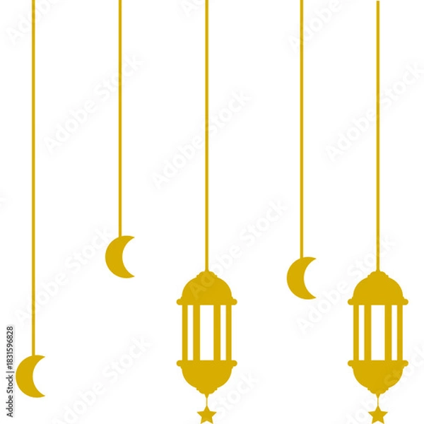 Fototapeta Islamic Hanging Illustration