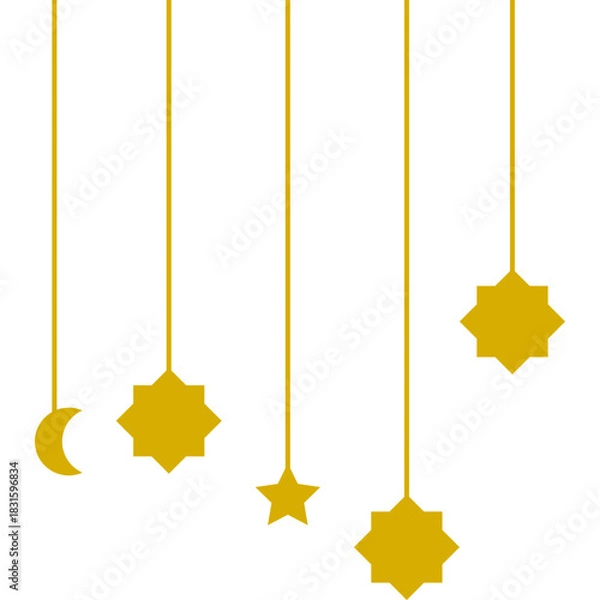 Fototapeta Islamic Hanging Illustration