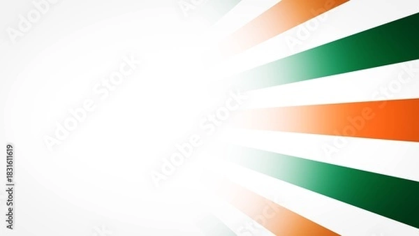 Fototapeta Indian Flag Color Stripes Background with Copy Space