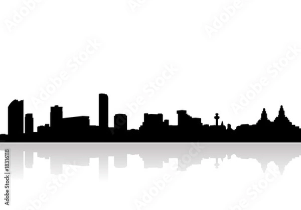 Obraz liverpool skyline vector