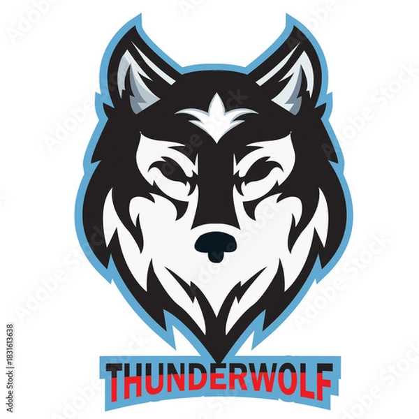 Obraz wolf head mascot