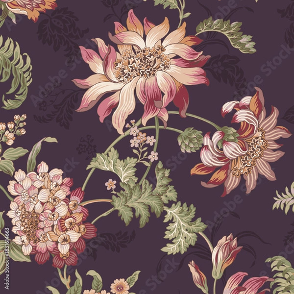 Obraz seamless floral background