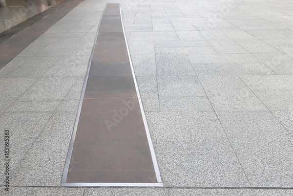 Fototapeta Skywalk pedestrian perspective pattern background